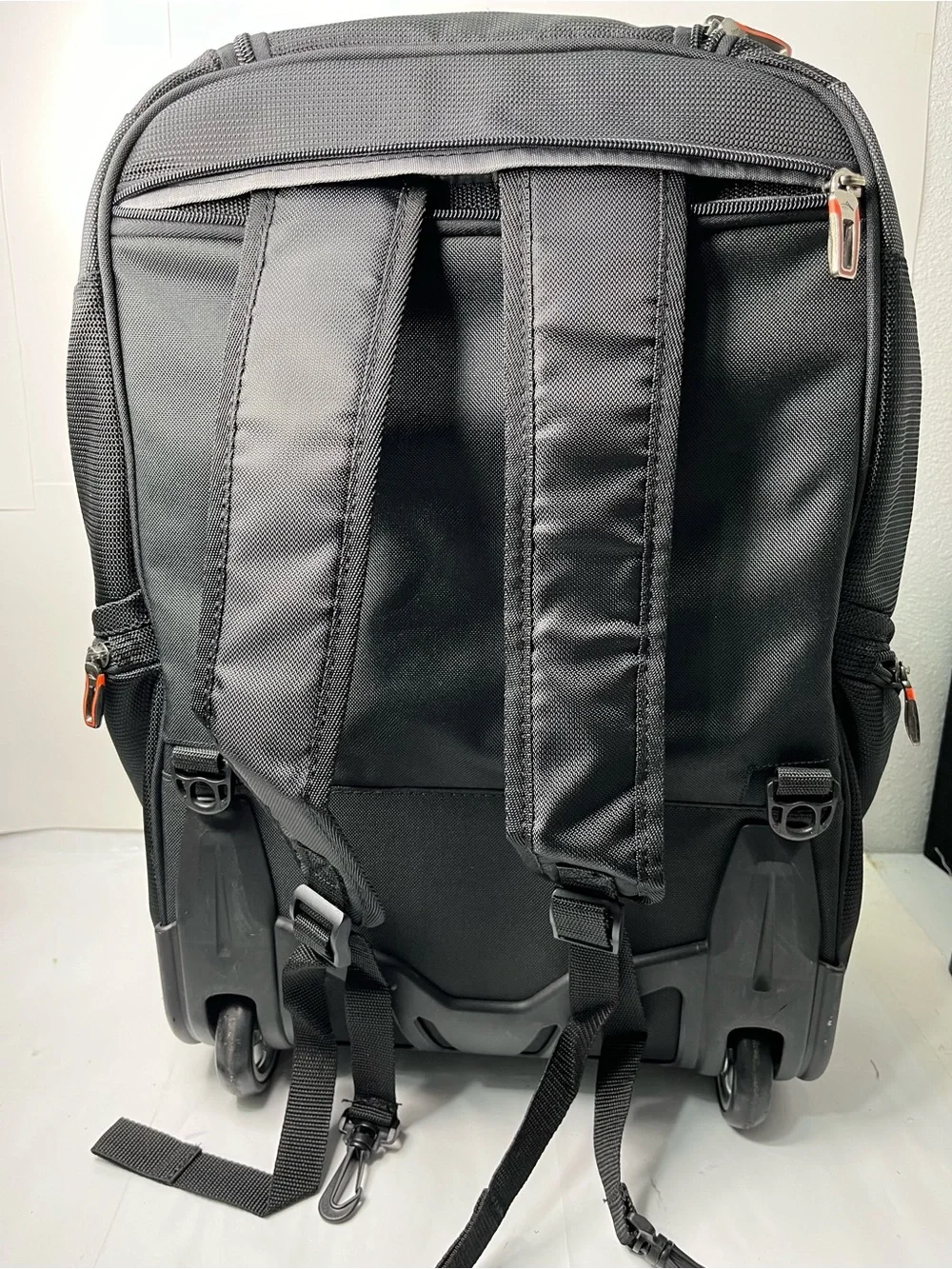 High Sierra Adventure Travel 7 Wheeled Backpack Rolling Carry-On Luggage